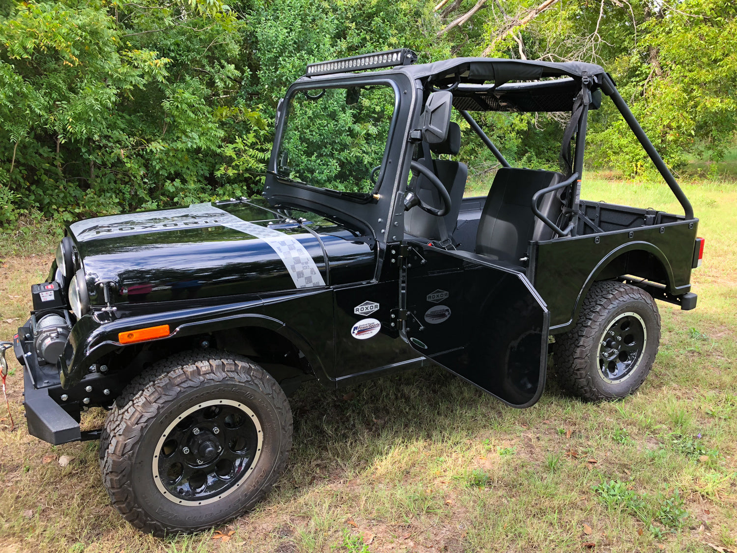 Roxor Rear Rops Half Doors - Gloss Black 2018-2020 Roxor Roxor - Extended ROPS ...