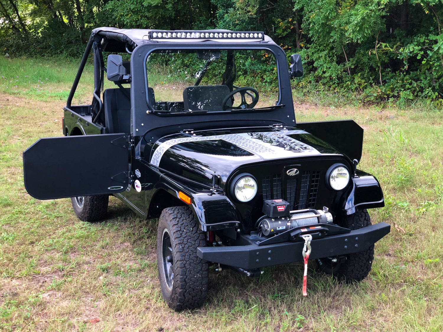 Roxor Rear Rops Half Doors - Texture Black 2018-2020 Roxor Roxor - Extended ROPS ...