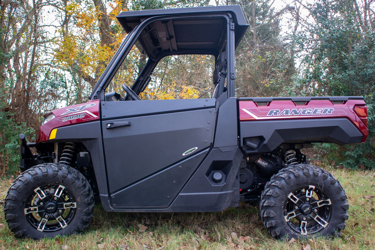 Image of Fortress Pro's Convertible Doors on a Polaris
