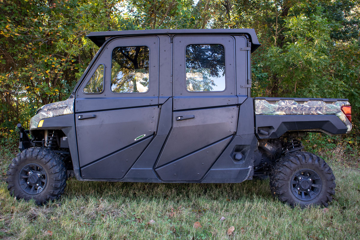 Image of upper half doors for Fortress Pro's Convertible Doors on a Polaris